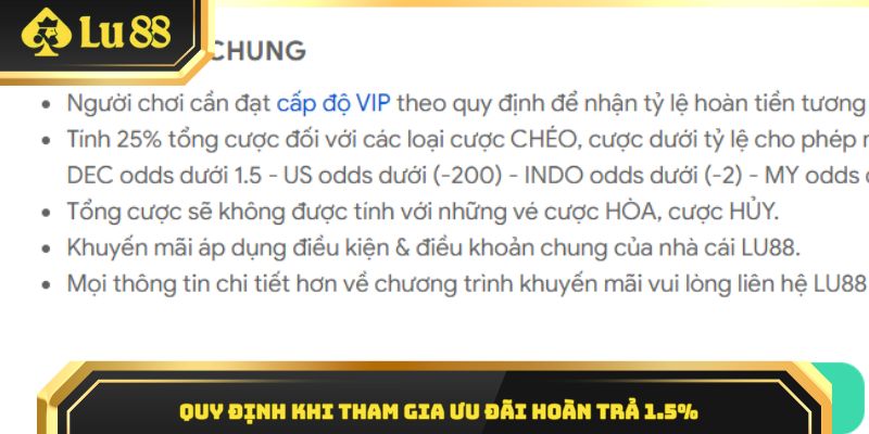 Quy định chung nhà cái